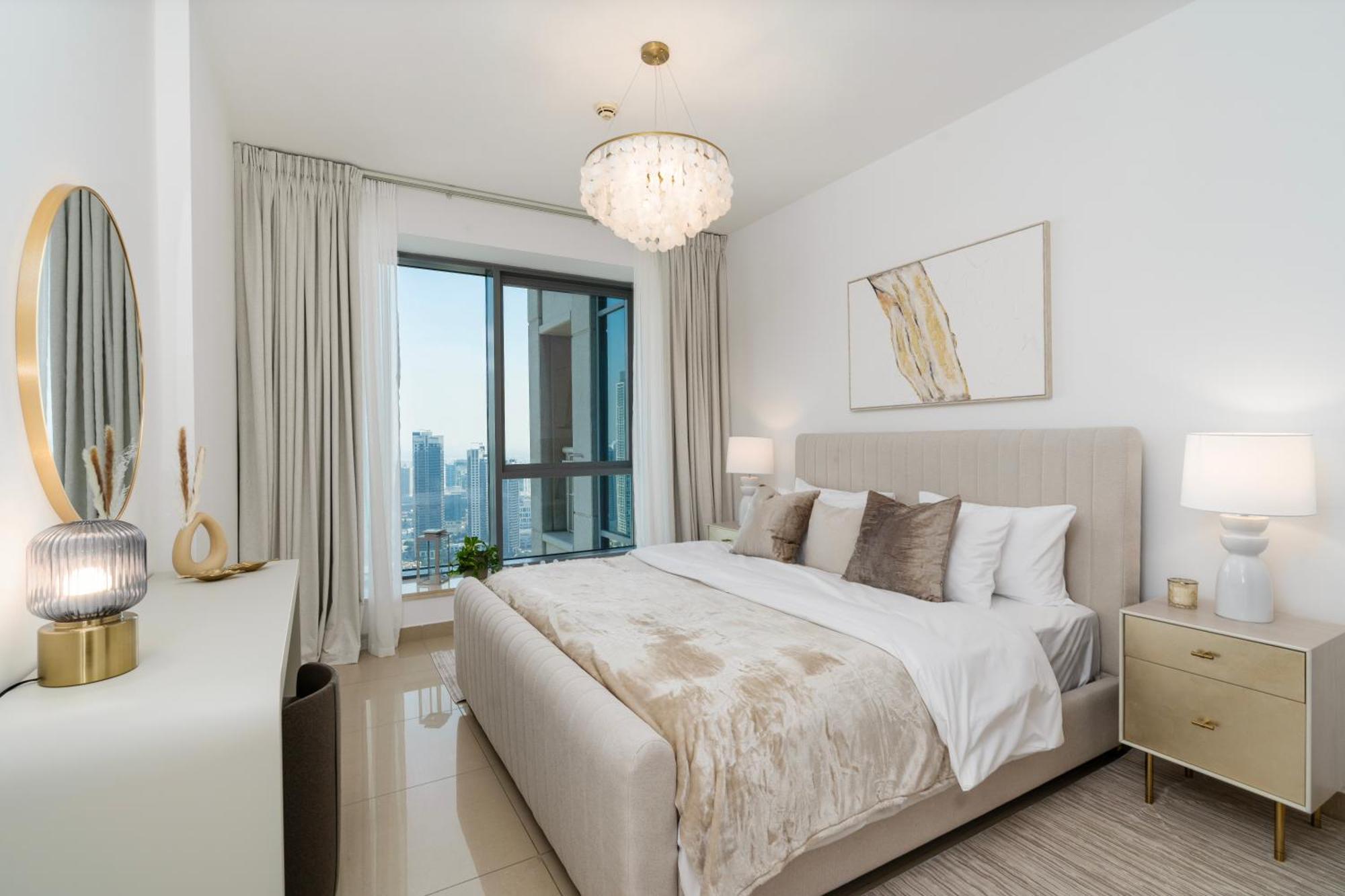 Prestige Living 2Br With Full Burj Khalifa And Fountain View By Auberge Dubai Exteriör bild